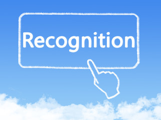 recognition message cloud shape
