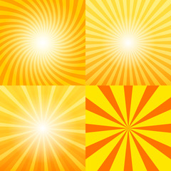 Obraz premium Sunray background set