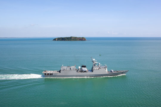 Patrol vessel in the gulf of Thailand