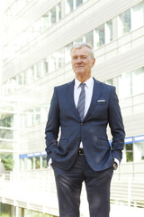 Successful senior businessman