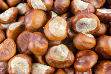 Chestnuts as background