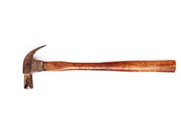 Hammer on a white background