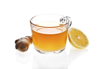 Ginger and lemon tea.