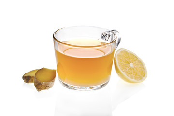 Ginger and lemon tea.