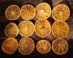 Fototapeta na wymiar dried orange flavoring