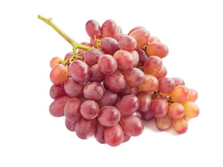 Red grape isolated with copy space