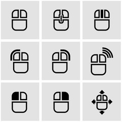 Vector black computer mouse icon. Computer mouse Icon Object,  Computer mouse  Icon Picture,  Computer mouse Icon Image
