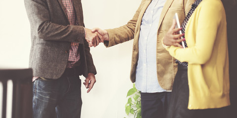 Business People Meeting Corporate Handshake Greeting Concept
