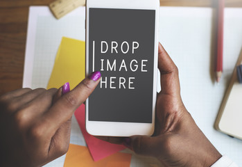 Smart Phone Using Smartphone Technology Concept