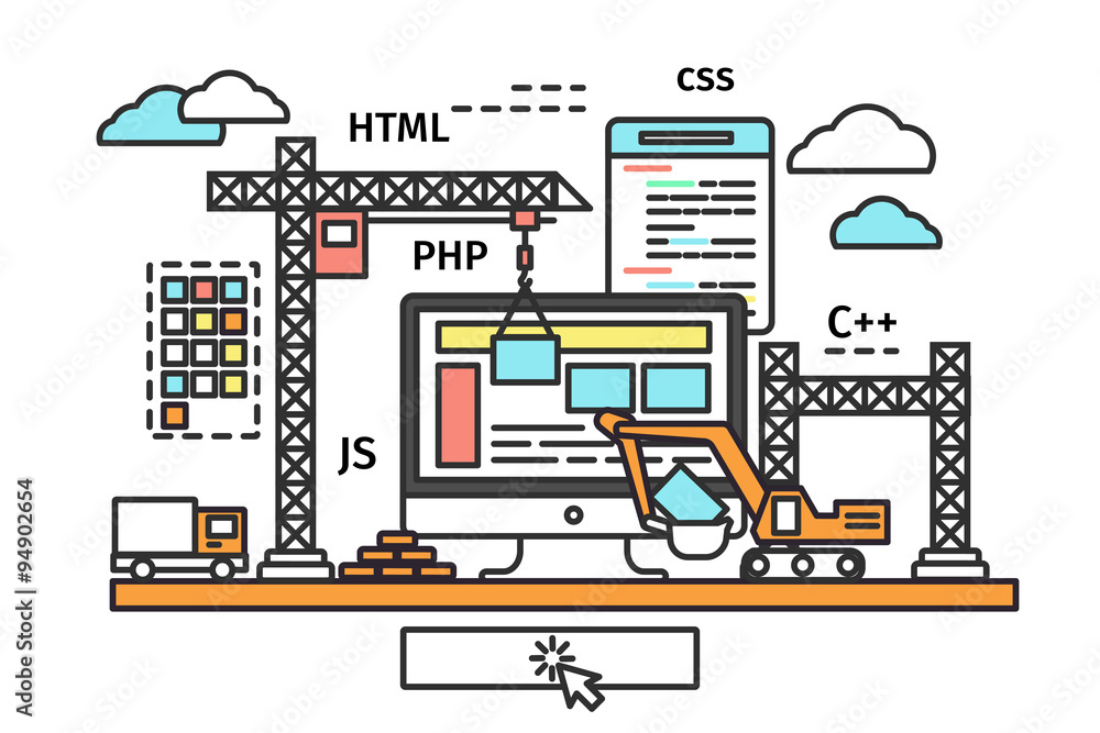 Poster website building process