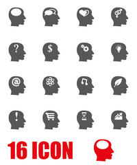 Vector grey thoughts icon set. Thoughts Icon Object, Thoughts Icon Picture, Thoughts Icon Image