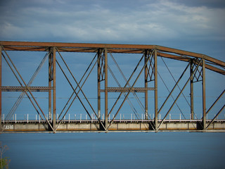 railroad bridge over river