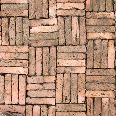 pavement Background of grey cobble stones