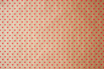 Background wrapping paper with hearts
