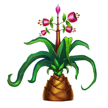 Exotic Plants Set - No.3 - Pineapple - Bright version