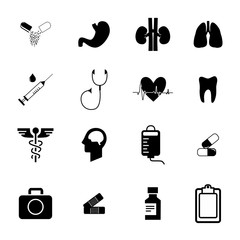 medicine icons black