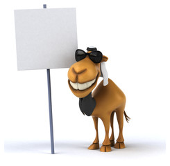 Naklejka premium Fun camel