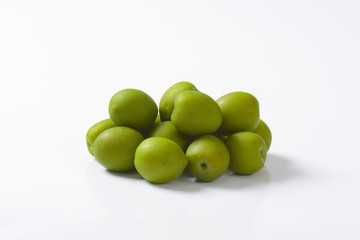 Fresh green olives
