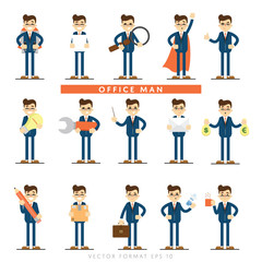 Fototapeta premium Set of vector people