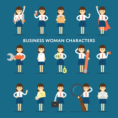Set of vector people