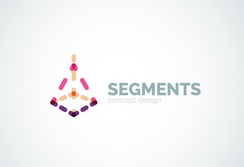 Vector outline minimal abstract geometric logo