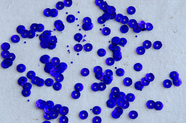 Blue sequins