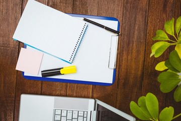 View of a business desk