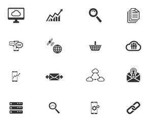Data analytic simply icons