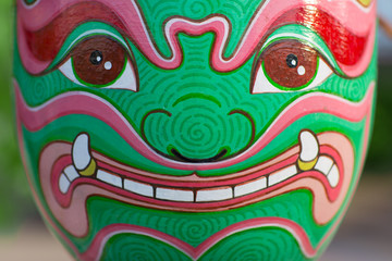 Face mask of Thai god, mythological creature