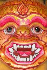 Face mask of Thai god, mythological creature