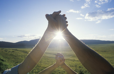 People Holding Hands, Hands Across America, New Mexico