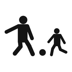 New man and children icon