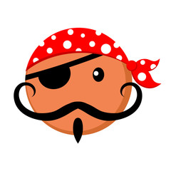 Funny pirate face
