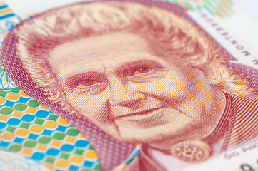 Old 1000 lire. Italian banknote