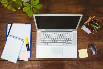 View of a business desk