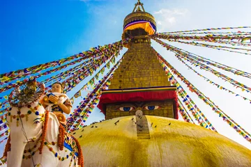 Fotobehang Monument Bouddhanath Stupa, Kathmandu, Nepal