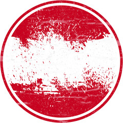 Austria Flag, Grunge and Splash Design