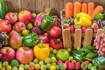 Fresh fruits and vegetables organics