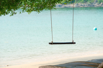 Swing near the sea