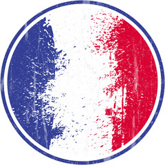France Flag, Grunge and Splash Design