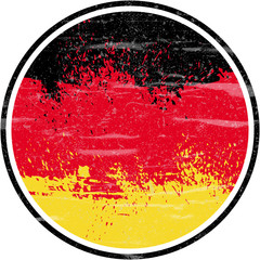 Germany Flag, Grunge and Splash Design