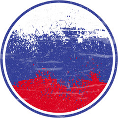 Russian Flag, Grunge and Splash Design