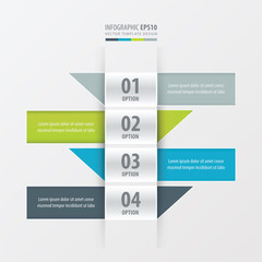 Design banner modern 4 color