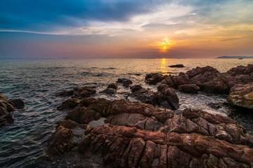 Seascape during sunset