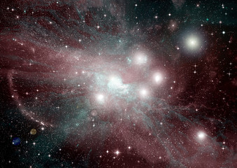 Naklejka premium galaxy in a free space