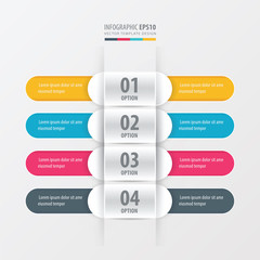 Rounded banner yellow, blue, pink color