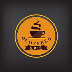 Coffee badge,label, icon menu. 