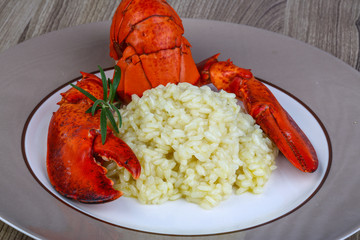 Risotto with lobster