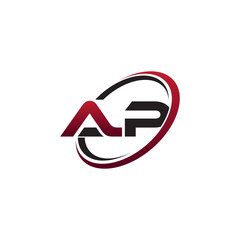 Modern Initial Logo Circle BE