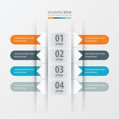 Rounded  banner set  Orange , blue, gray color